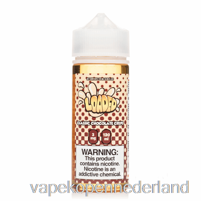 Vape Nederland Klassieke Chocoladecrêpe - Geladen E-vloeistof - Meedogenloze Dampen - 120ml 6mg